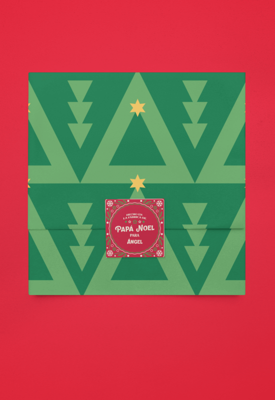 Wrapping Paper Mockup Featuring A Squared Sticker