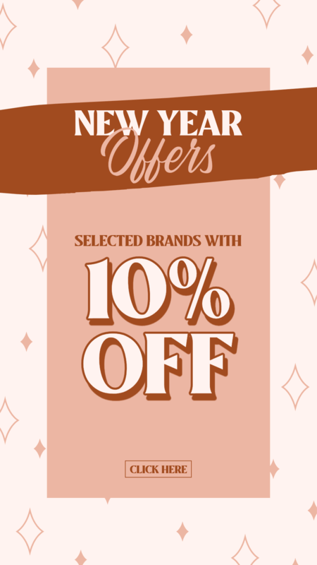 Instagram Story Design Template Featuring A Discount For New Year Marketing Campaigns