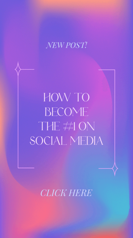 Instagram Story Design Template With A Colorful Gradient Background And A Minimal Layout