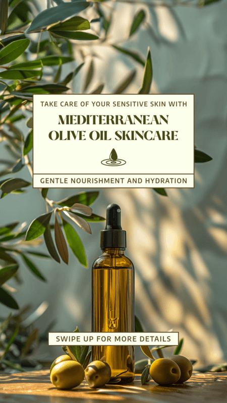 Instagram Story Generator For A Mediterranean Olive Oil Skincare