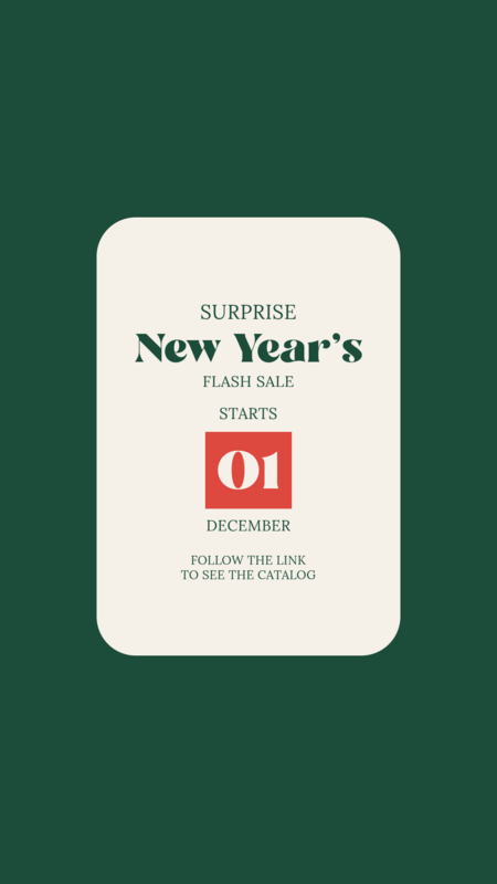 Instagram Story Template Featuring A New Year's Surprise Sale