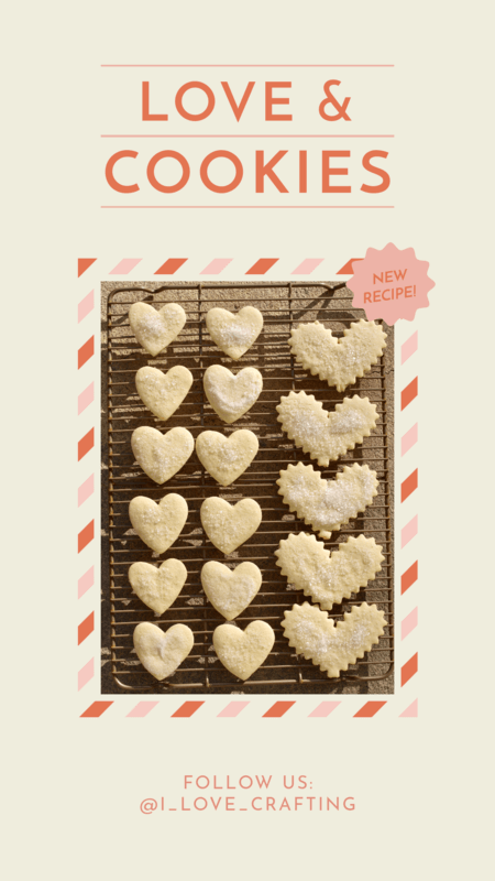 Valentine’s Day Themed Instagram Story Template For A Cookie Recipe