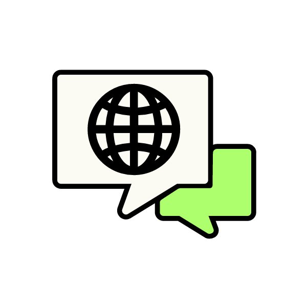 Speech Balloon With Website Icon