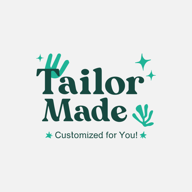 Logo Template With A Boho Aesthetic For A Tailor Made Apparel Etsy Shop