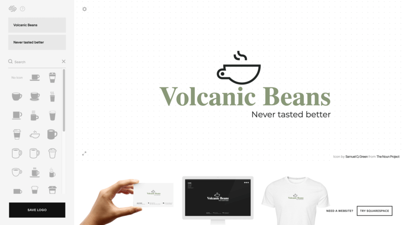 Squarespace Logo Maker For A Coffee Shop