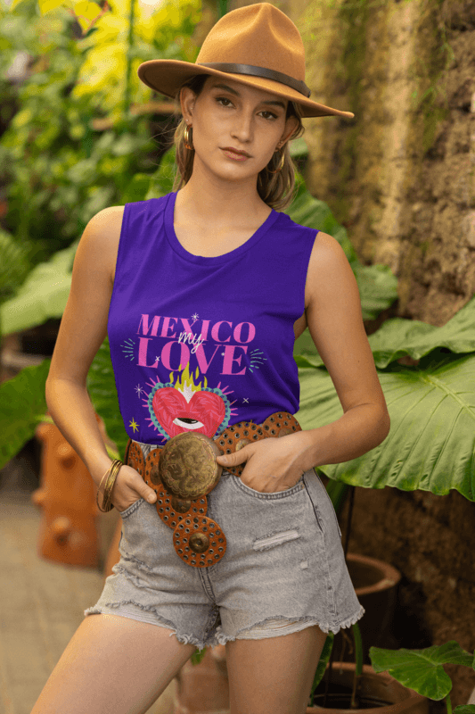Bella Canvas 8803 Tank Top Mockup Of A Woman Wearing Boho Styled Garments