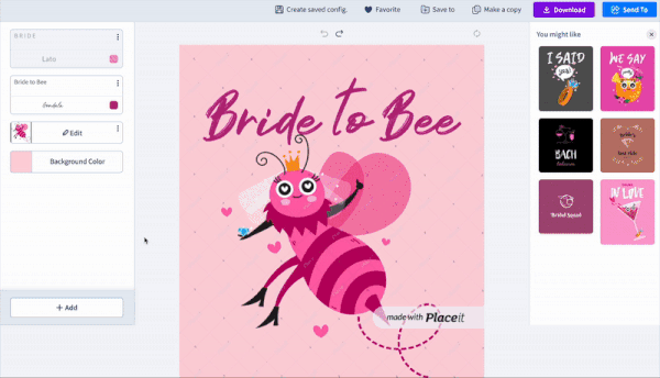 Customizing A Wedding Template With Placeit To Create Personalized Wedding Gifts