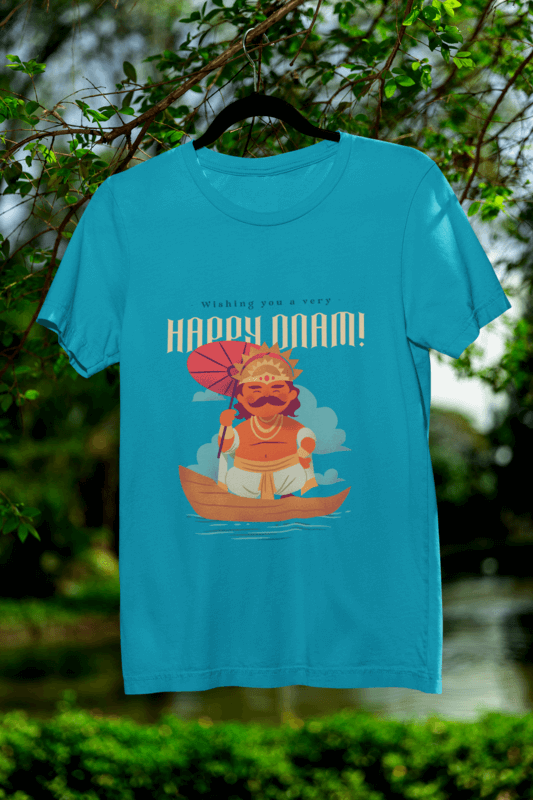 Mockup Featuring A Bella Canvas 3001 Crewneck T Shirt Hanging From A Tree Branch