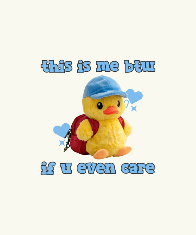 Trendy T Shirt Design Creator Featuring A Cute Duck And A Popular Meme