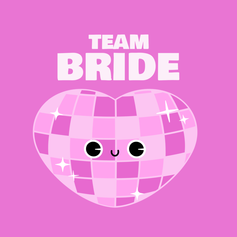 Cute T Shirt Designfeaturing A Heart Shaped Disco Ball