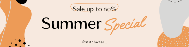 Etsy Banner Design Maker Featuring Illustrated Backgrounds With A Boho Aesthetic For An Apparel Store