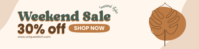 Etsy Banner Design Maker With A Boho Style And A Special Sale Ad For An Apparel Store