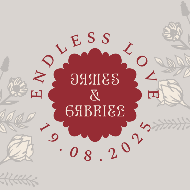 Floral Sticker Generator For An LGBT Wedding Party