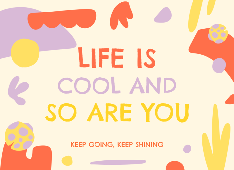 Greeting Card Design Template Featuring A Wholesome Quote