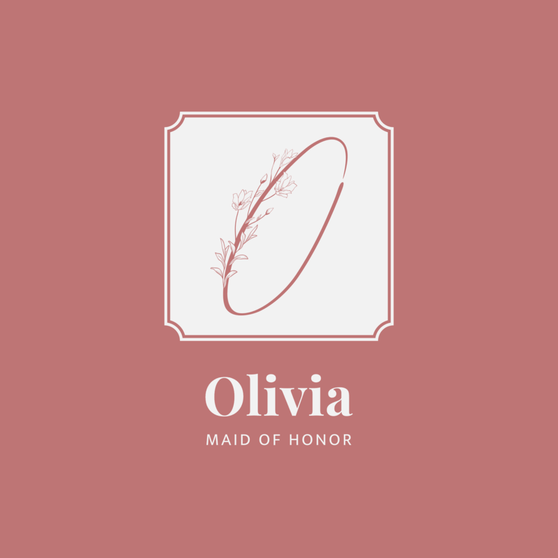 Logo Generator For A Wedding Featuring Floral Cursive Letters