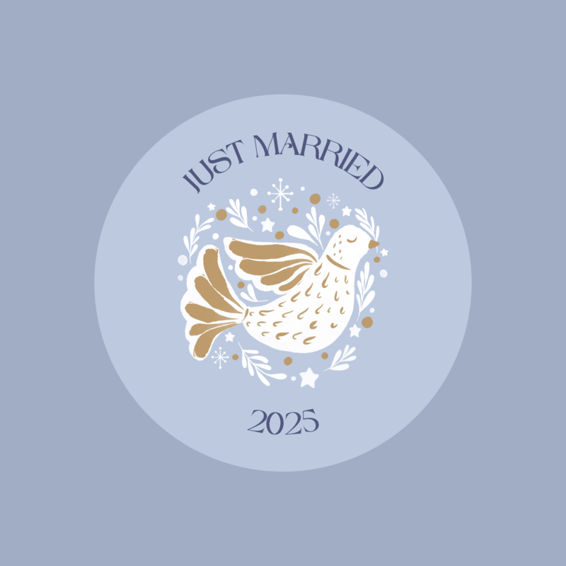 Ornament Template For Personalized Wedding Gifts Featuring A Dove Graphic