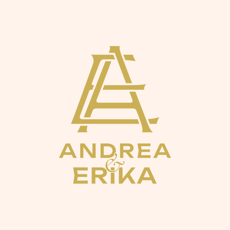 Wedding Logo Featuring A Minimalist Aesthetic And Interlocking Letters For Personalized Wedding Gifts