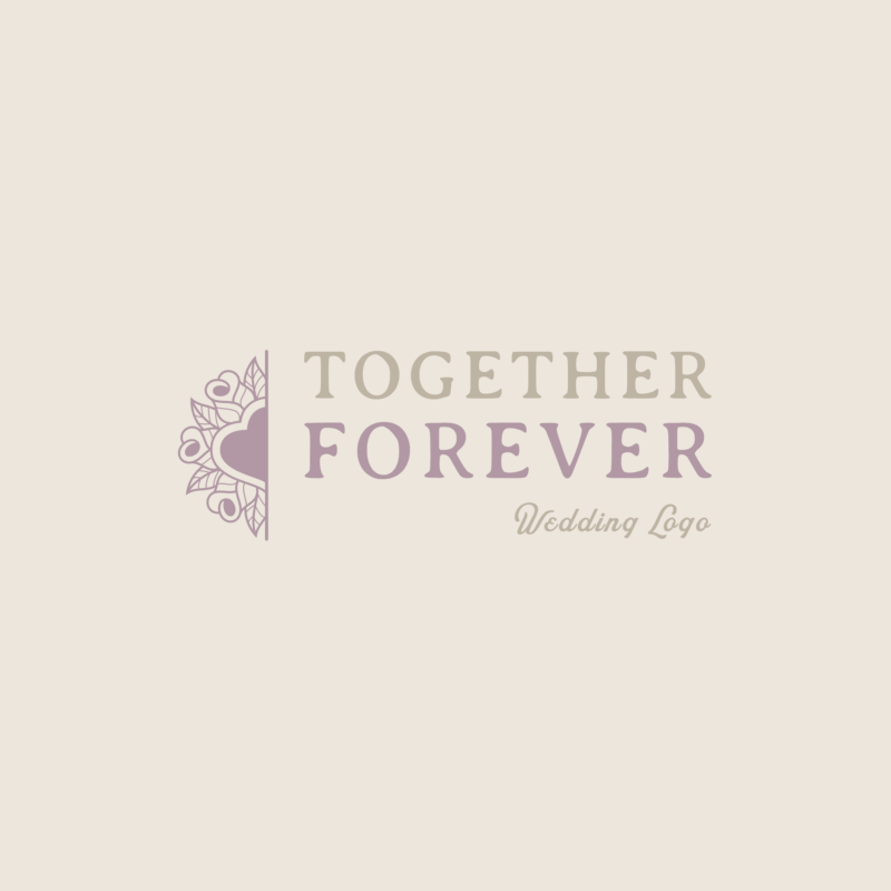 Wedding Logo Maker With Flower Illustrations