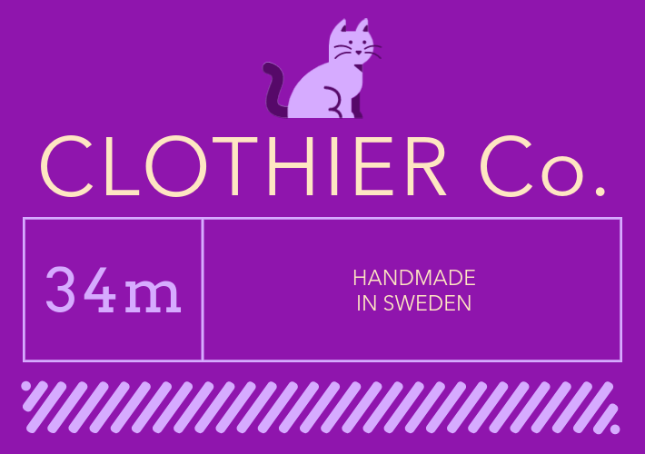 Colorful Clothing Label Design Template