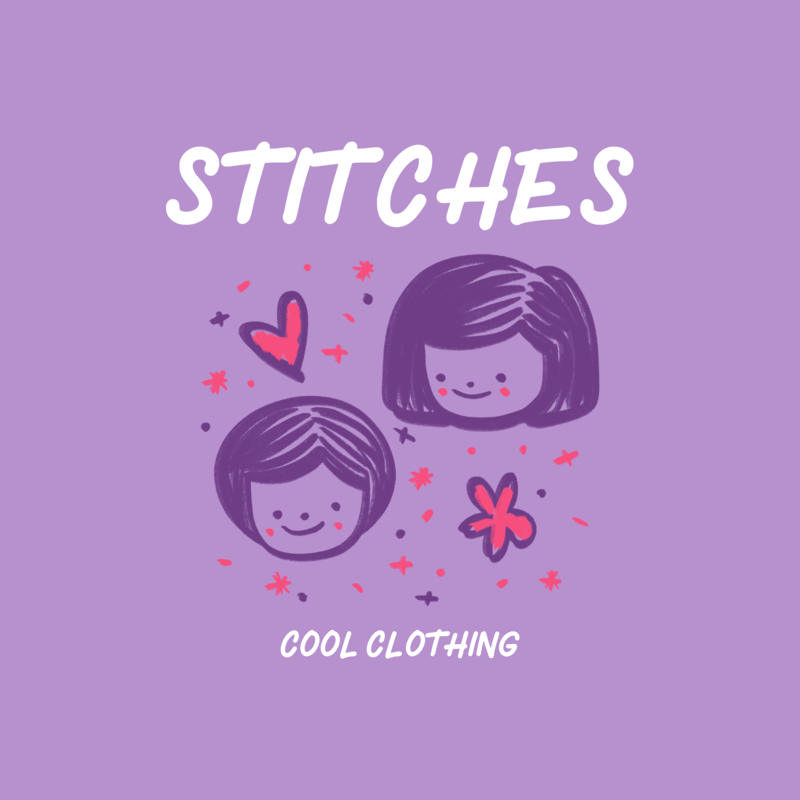 Kids Clothing Brand Logo Template With Childlike Drawings