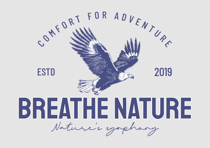 T Shirt Label Generator For An Outdoor Clothing Brand With An Eagle Graphic