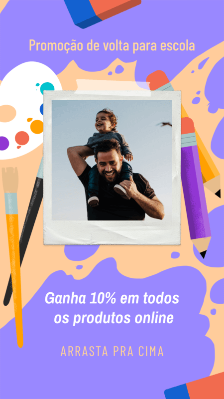 Instagram Story Template For Pod Sellers With A Back To School Themed Promo