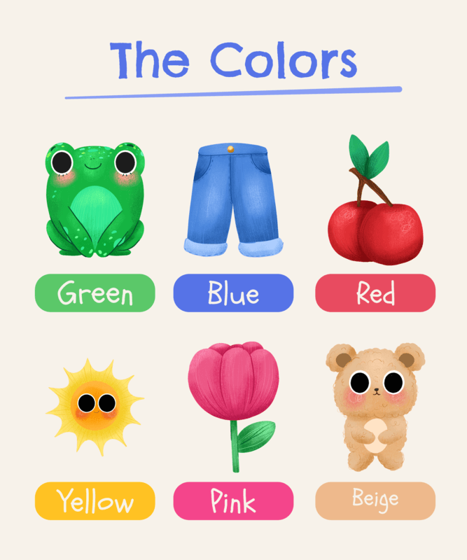 Worksheet Design Maker For Children Featuring Colorful Illustrations