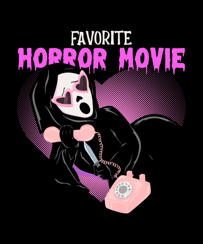 Funny Halloween Shirt Idea Featuring A Character Inspired By The Scream Movie