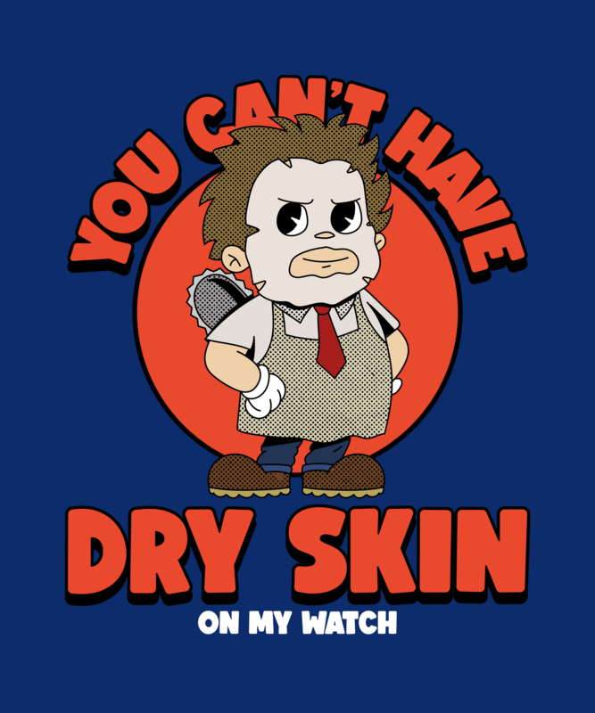 T Shirt Design Template Featuring Cartoonish Halloween Movie Characters
